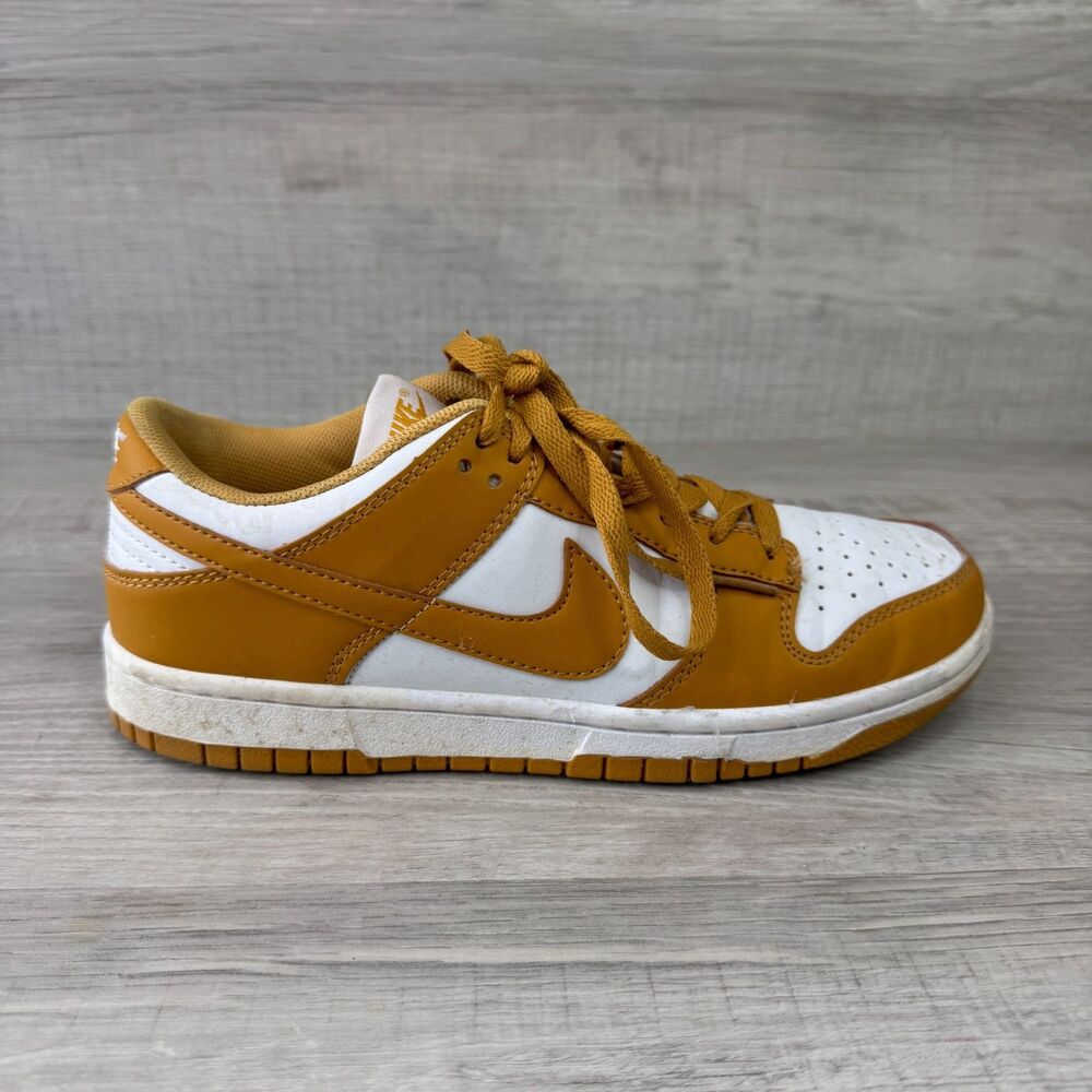 Nike Dunk Low Next Nature DN1431-001 Women's 8 Shoes Phantom Gold White Sneakers
